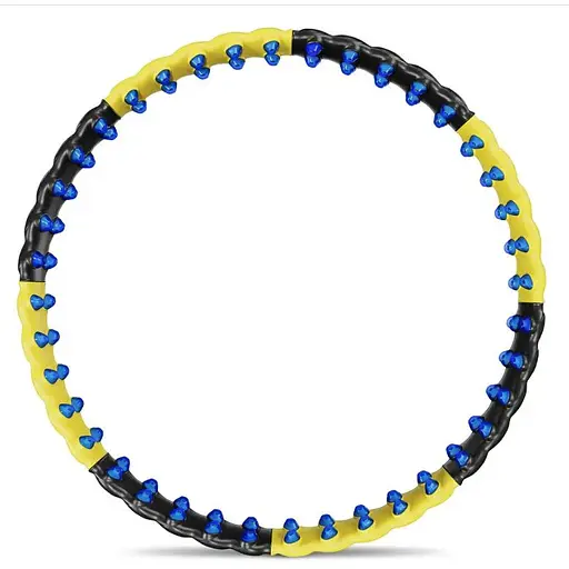 Хулахуп Hop-Sport HS-080HH с массажером 110см черно-желтый