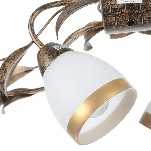 Люстра стельова Brille флористика E14 60W BR (LK-152S/4) - фото 3