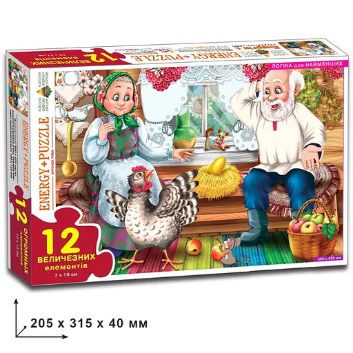 Дитячі пазли Курочка Ряба 82043 на 12 деталей