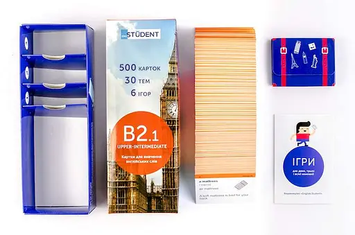 Настільна гра English Student Картки для вивчення англійської мови English Student Upper-Intermediate B2.1 (укр.) (39122608) - фото 6
