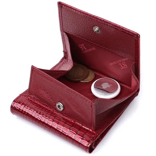 Кожаный женский кошелек ST Leather 10х9х1.5 см acs0029403 - фото 6