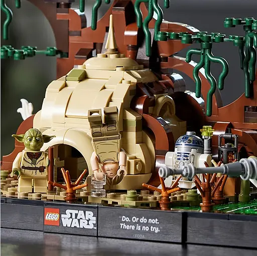 Уценка. Конструктор LEGO Star Wars Dagobah Обучение джедаев Диорама, 1000 деталей (75330) - фото 7