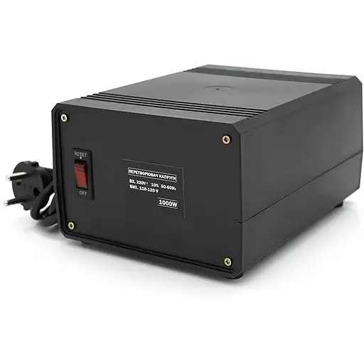 Перетворювач напруги понижуючий Merlion PN-1000, Input 220 V/Output 110V, 1000W, трансформаторний