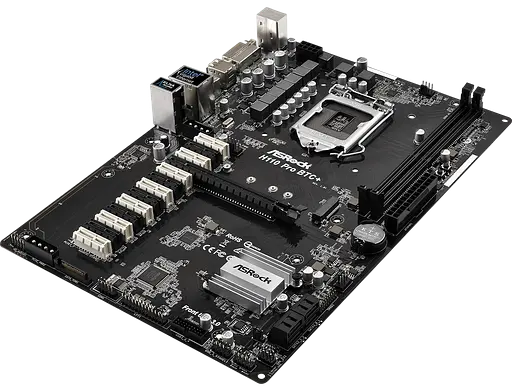 Материнская плата ASRock H110 Pro BTC+ LGA 1151v1 (H110 Pro BTC+) Б/У - фото 2