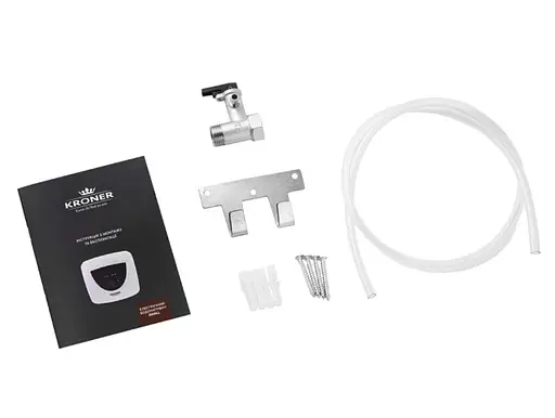 Водонагреватель Kroner Small K10SU1.5 1500 Вт, мокрый ТЭН, 10 л, квадратный, вертикальный, под мойкой, белый (CV034585) - фото 6