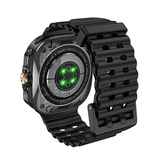 Смарт-годинник Hoco Smart Watch Y29 Smart sports watch (call version) Black - фото 3