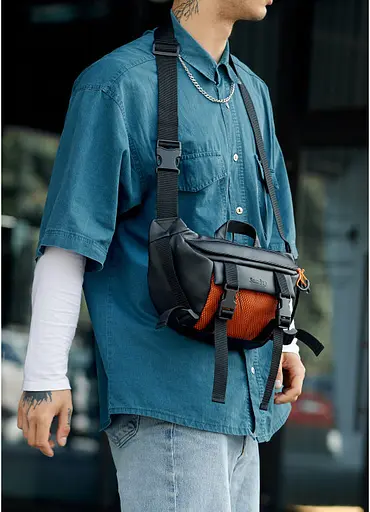 Чоловіча поясна сумка бананка Sambag 38х21 см sum0022763 - фото 3