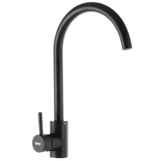 Змішувач для кухні Haiba SUS 011 black HB0993 Чорний матовий - фото 1
