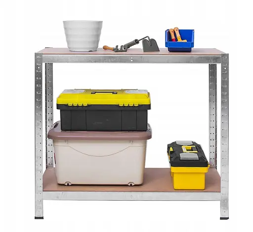 Стелаж металевий 150x70x30 4 полиці (сірий) - фото 5