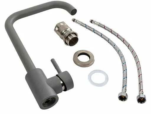 Змішувач для кухні Platinum NS02B (3008B) Сірий металік (SP000040471) - фото 2