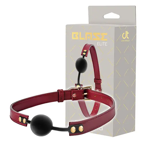 Кляп Dreamtoys Blaze Elite Ball Gag 41 см червоний - фото 4