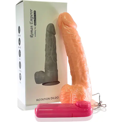 Фалос Passion Roman Emperor на присосці з вібрацією 180х32 мм тілесний (4821002030385)