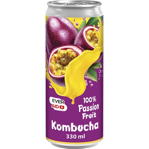 Комбуча Ever Aid Passion Fruit 100% 0.33 л