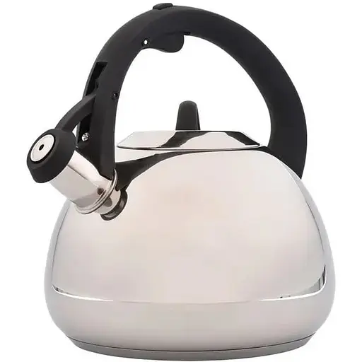 Чайник Lessner со свистком и нержавейкой черная ручка 3 л (49517)