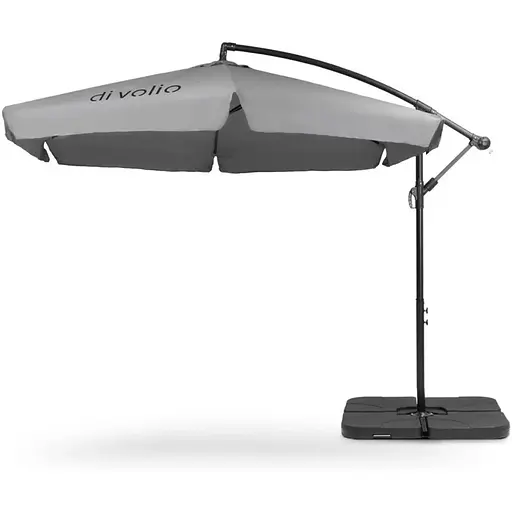 Зонт садовый Di Volio Empoli 350см серый+ Основа садового зонта - фото 5
