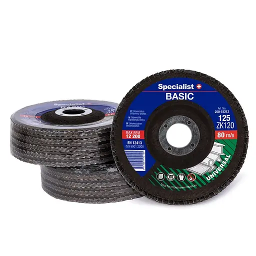 Диск шлифовальный лепестковый Specialist+ Basic 125 ZK120 (250-51212) - фото 4