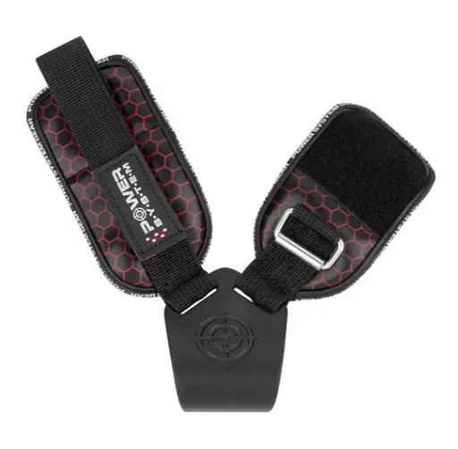 Крюки для тяги на запястье Power System PS-3360 Hooks V2 Black/Red XL (PS_3360_Black/Red XL) - фото 3