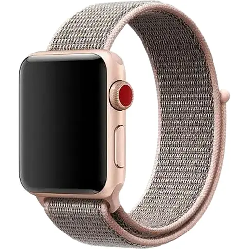 Ремінець DK CDK для Apple Watch 46mm (Series 10) Nylon Sport Loop (09038) (pink sand)