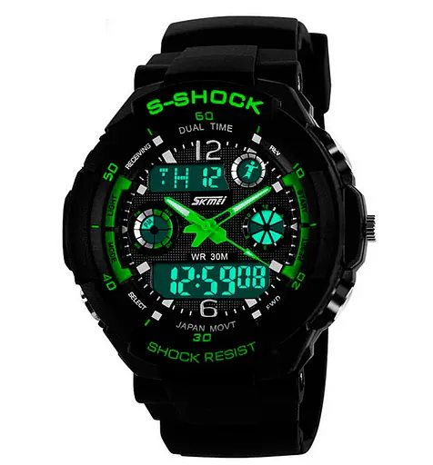 Часы Skmei S-Shock Green 0931 - фото 9