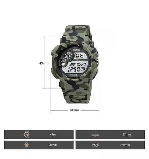 Чоловічий наручний годинник Skmei 1718 (Камуфляж) - фото 8