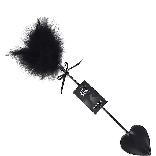 Лоскітка зі шлепалкою Піка Art of Sex - Puff Peak, колір Чорний