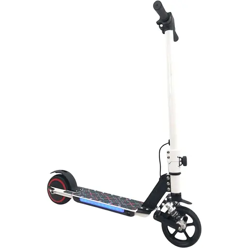 Детский Электросамокат E-Scooter ES3 LED + амортизатор Белый