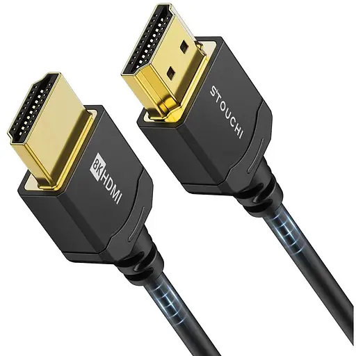 Ультратонкий кабель HDMI 2.1 8K 0,5 м, кабель Stouchi HDMI 2.1, чрезвычайно гибкий кабель 8K HDMI, поддержка 10K 8K120 4K120 144