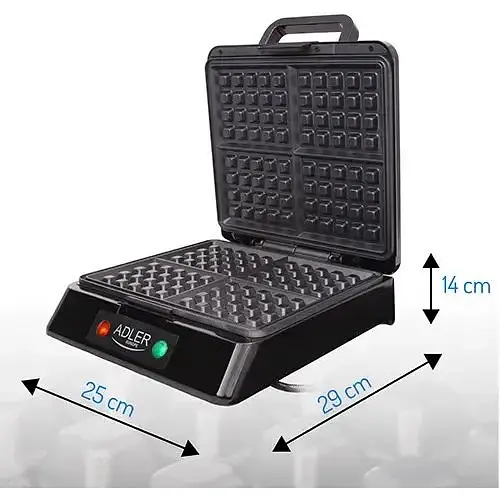 Вафельниця Adler AD 3036 1500 Вт - фото 4