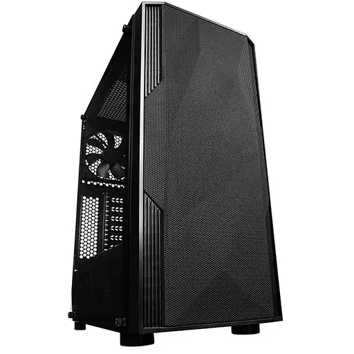 Корпус LogicConcept AGIR MESH+GLASS fan 120mm BLACK без БЖ ATX