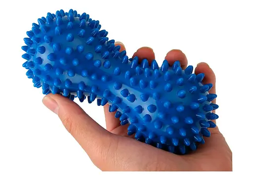 Массажный мячик EasyFit Goober с шипами синий (EF-1072-BL) - фото 2