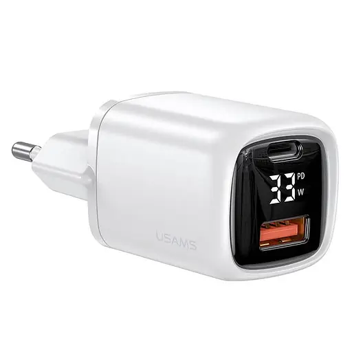 Зарядний пристрій Usams 33w з дисплеєм Digital Display Fast Charger CC152 T46 - фото 4