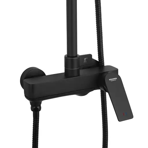 Душова система Kroner KRP Graz - SCH063, Чорний матовий - фото 6