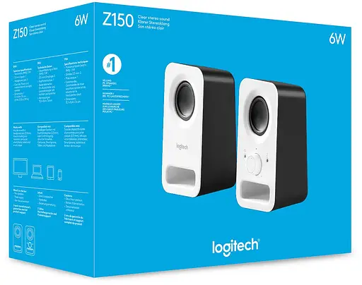 Акустична система Logitech 2.0 Z150 Snow White (980-000815) - фото 4