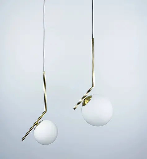 Підвісний світильник із обʼємним білим матовим плафоном | Line F | Арт. AA357-200 M - фото 10