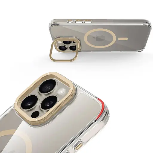 Чохол Epik TPU Space Case Apex with MagSafe для Apple iPhone 16 Pro 6.3 Gold - фото 4