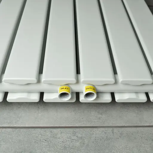 Вертикальний радіатор Navin Largo double 456x1800-6 (50мм), anticor, білий 12-112033-4880, Білий - фото 4