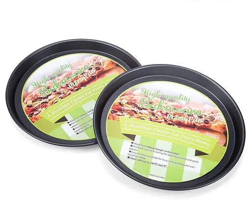 Комплект з 2 форм для випічки піци з антипригарним/тефлоновим покриттям Ø 26 см, Kitchen Master Чорний 85948 - фото 7