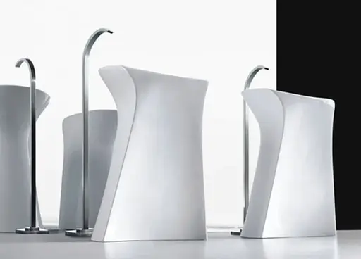 Умывальник Rea Milena напольний белый REA-U9903, Белый - фото 4