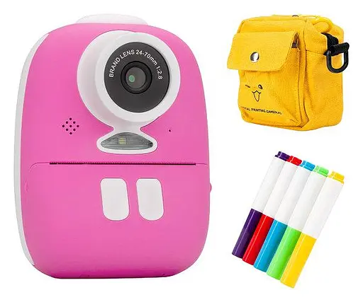 Дитяча камера Redleaf BOB з принтером, рожевий - фото 1