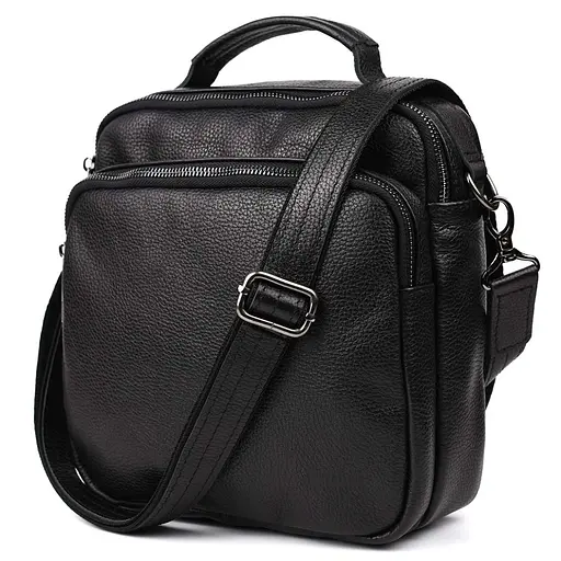 Чоловіча шкіряна сумка через плече TARWA 24х26х9 см sum0025370 - фото 2