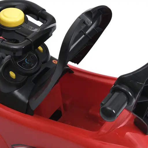 Каталка-толокар Bambi Racer M 5784-3 с родительской ручкой и музыкой, красный - фото 4