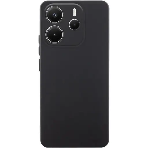 Чехол TPU Getman Liquid Silk Full Camera для Xiaomi Redmi Note 14 4G (Int. version) Черный / Black