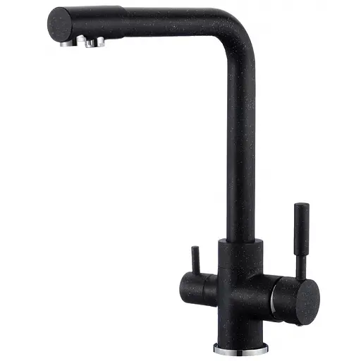 Змішувач комбінований для кухні Zegor SAF18-A092KS осмос чорний 30412 - фото 2