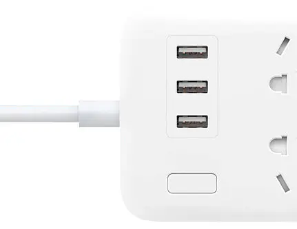Мережевий фільтр подовжувач Xiaomi 6 розеток + 3 юсб порта 1.8 m Mi Power Strip - фото 6