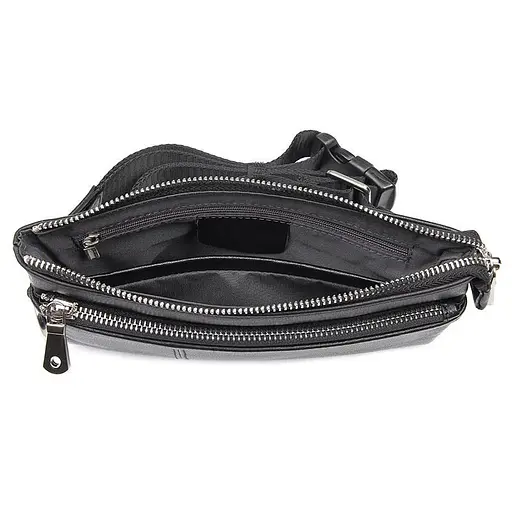 Кожаная мужская сумка на пояс John McDee 23,5х13х1,5 см nsa0001306 - фото 7