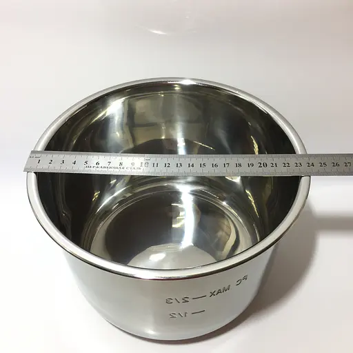 Сталева чаша 6л. на мультиварку-скороварку Gorenje MC6MBK (H=158 мм, D=240 мм) - фото 7