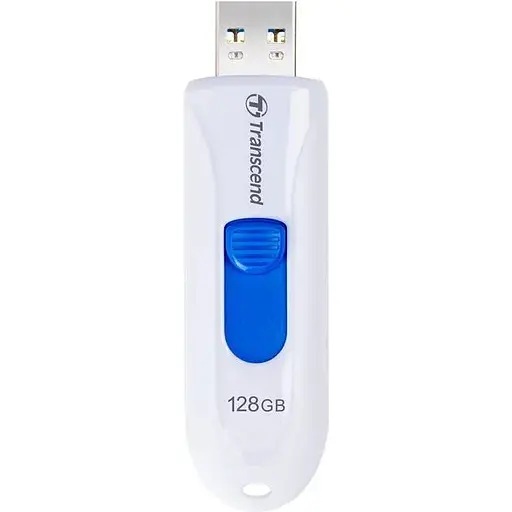 Flash Drive Transcend JetFlash 790 128GB USB 3.1 White (TS128GJF790W) (6986654) - фото 1