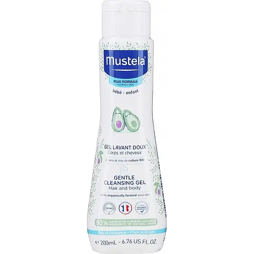 Нежный очищающий гель для головы и тела Mustela Gentle Cleansing Gel 200 мл - фото 1