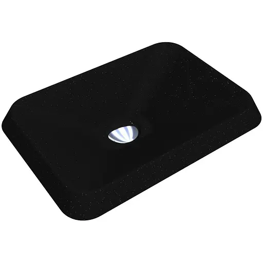 Умивальник Miraggio Albena mirastone black 0000374, Чорний матовий - фото 1