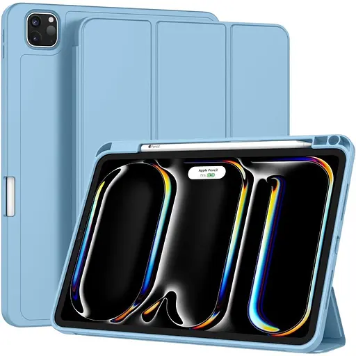 Чохол-книжка DK для Apple iPad Pro 13" M4 2024 Еко-шкіра силікон Smart Case Слот під Стілус white ice